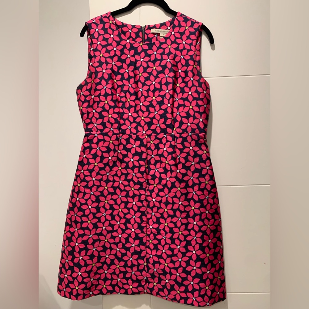 Diane von Furstenberg Size 6 pink and blue floral mini dress